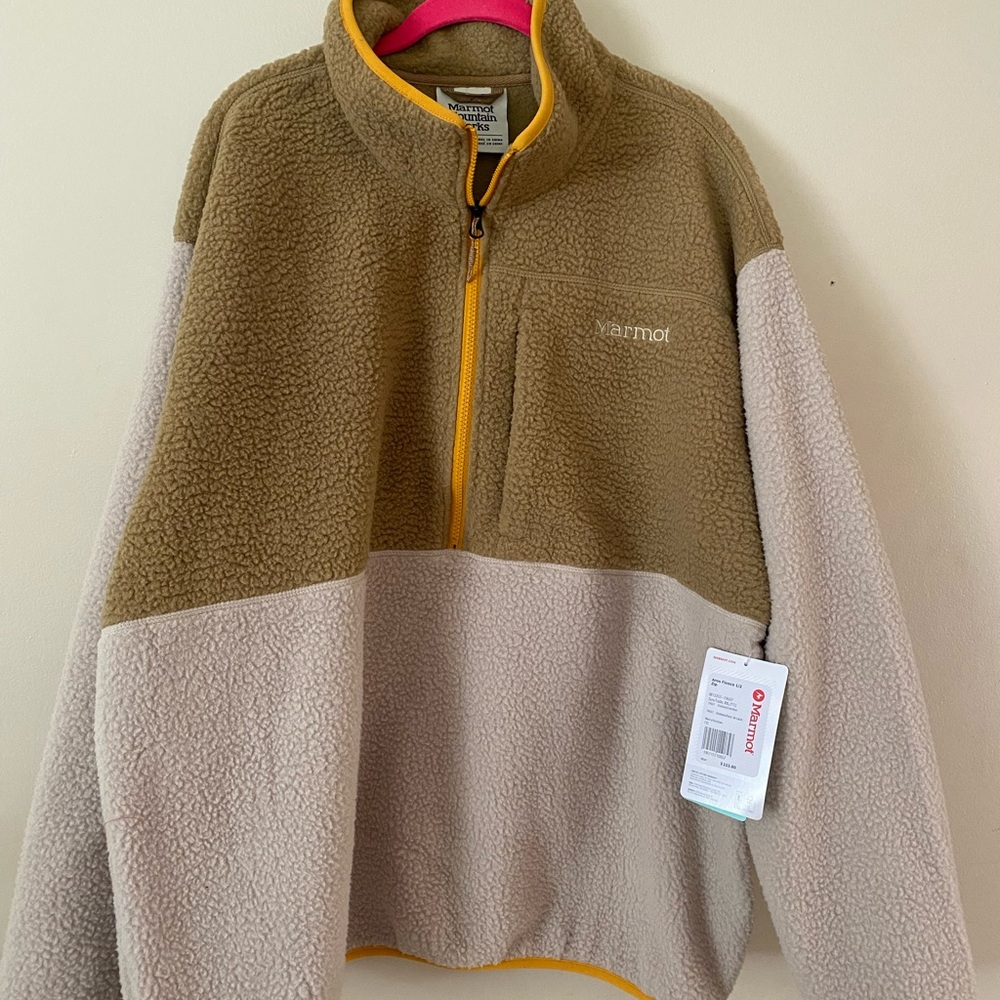 Marmot Mens Aros fleece 1/2 zip fleece shirt XXL nwt - Picture 5 of 8